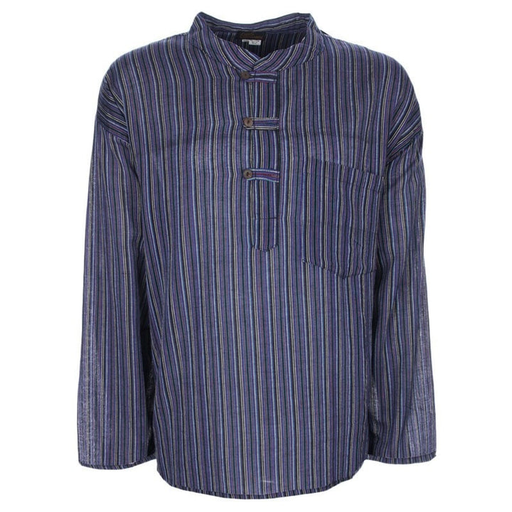 Grandad Striped Shirt