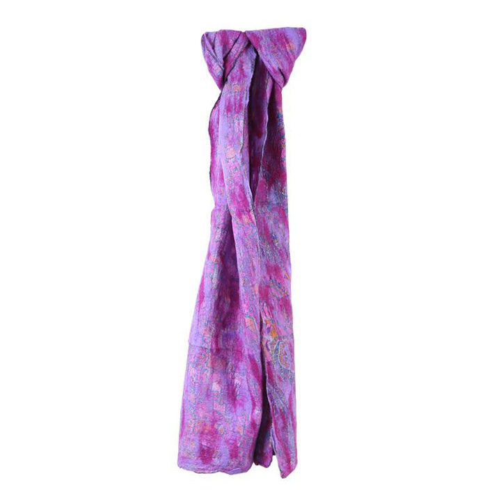 Felted Silk Scarves