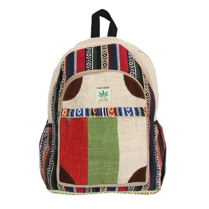 Patchwork Hemp Backpack