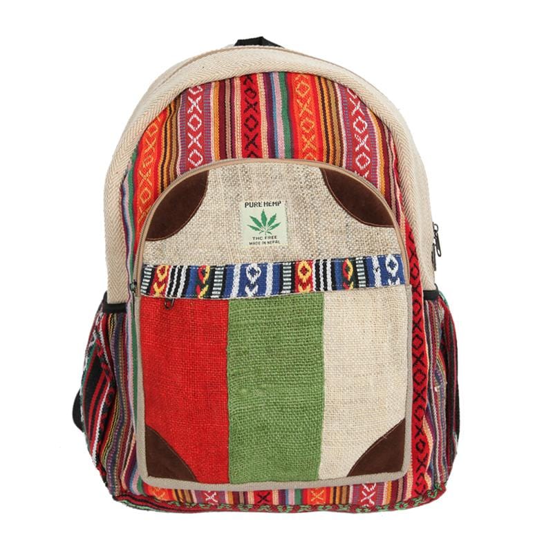 Patchwork Hemp Backpack