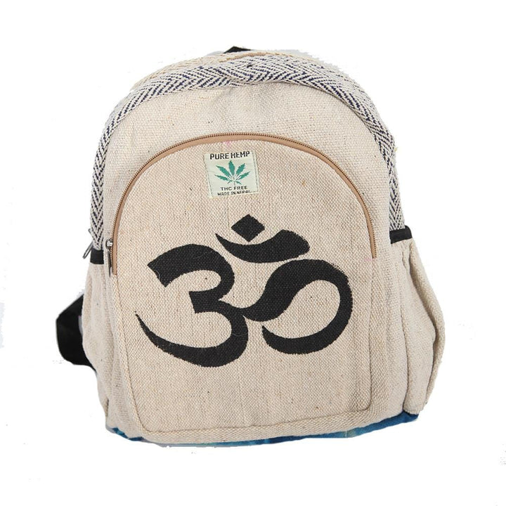 Hemp Backpack with Screen Print