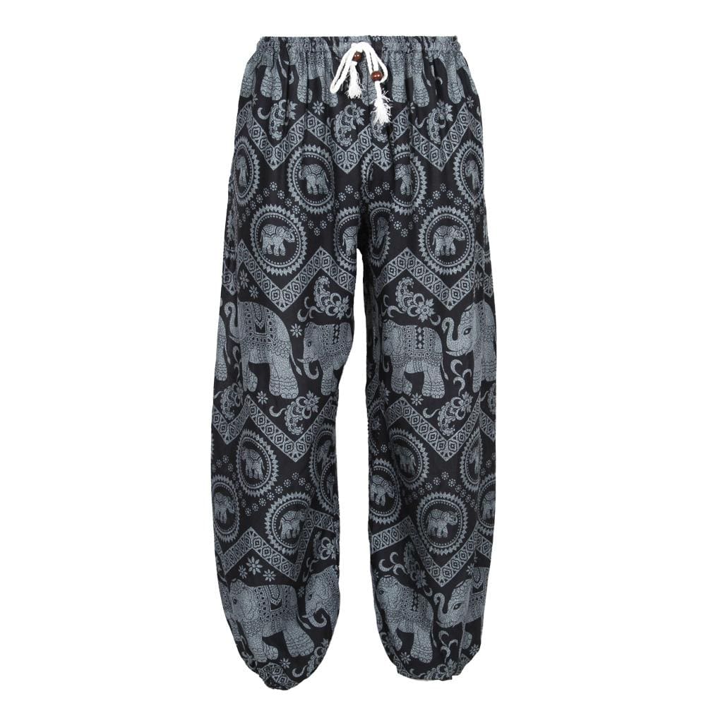 Men's Thai Print Elephant Joggers