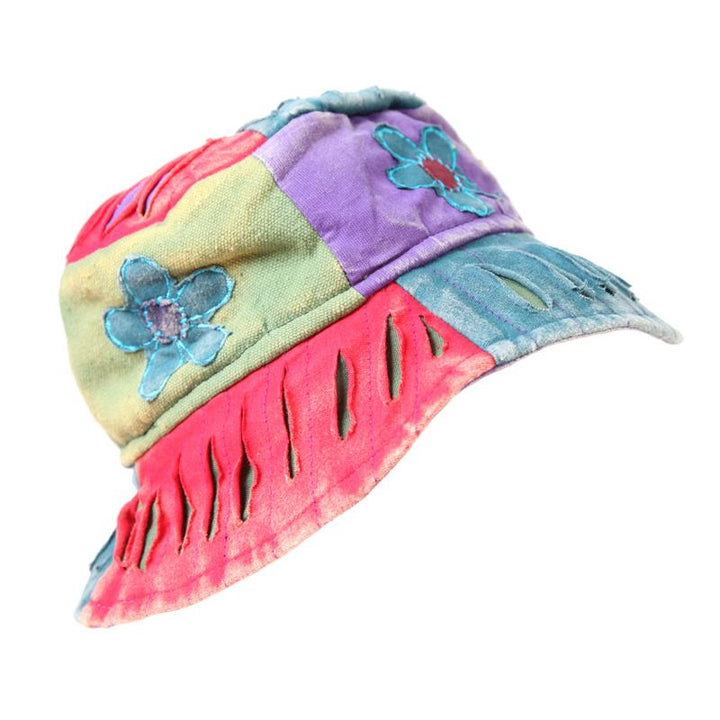 Patchwork Flower Bucket Hat