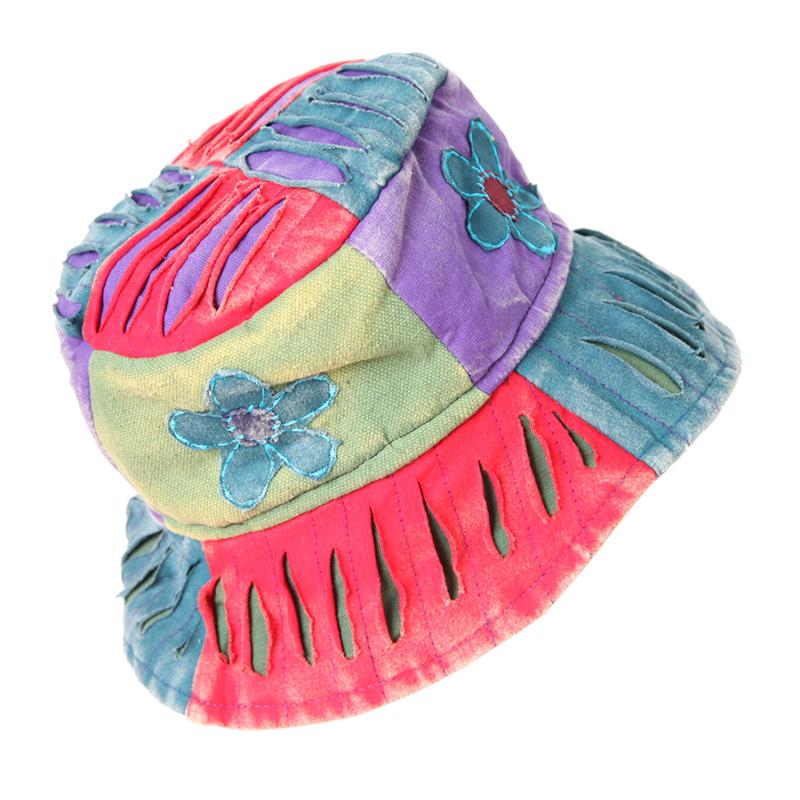 Patchwork Flower Bucket Hat