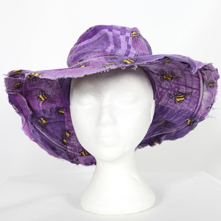 Patchwork Wide brim Hat