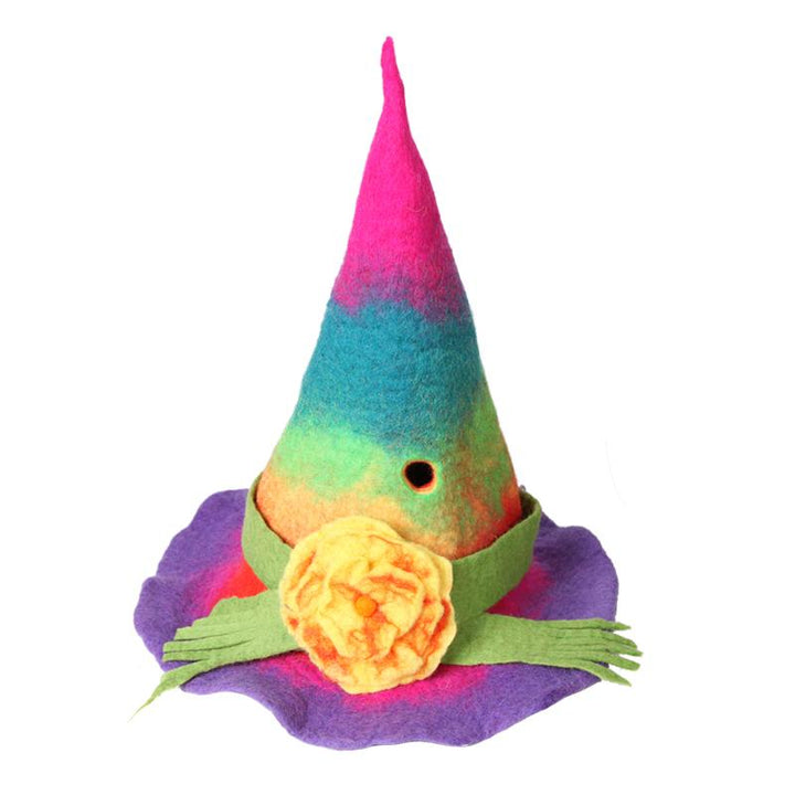 Felt Rainbow Witch Hat