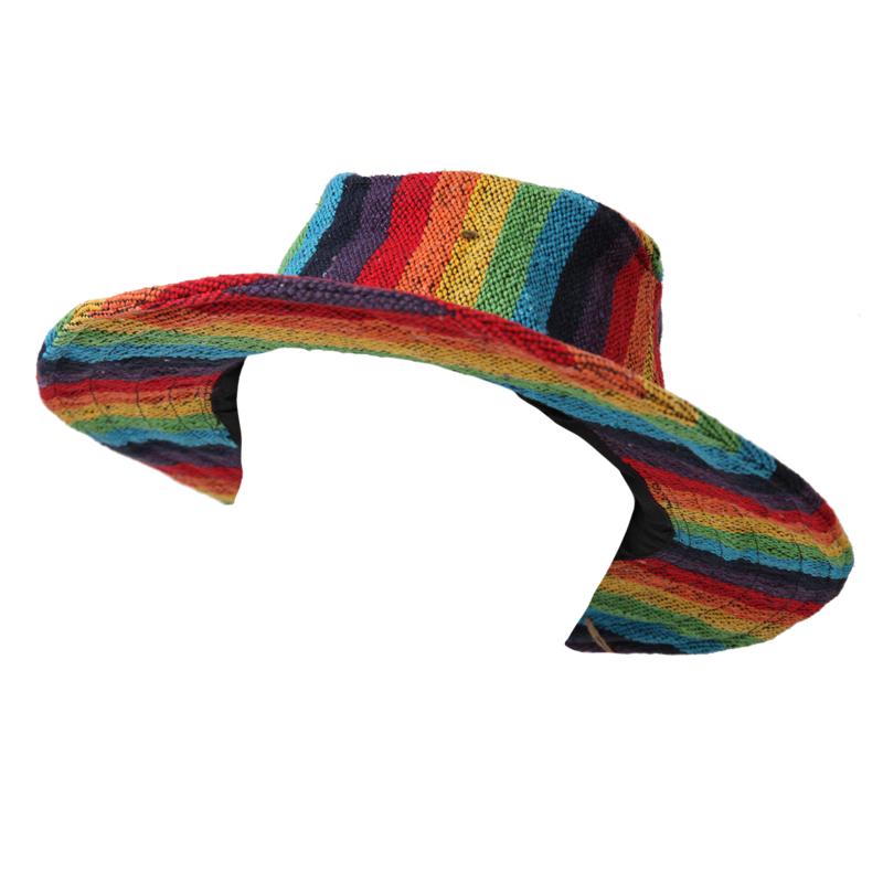 Men's Rainbow Wire Rim Hat