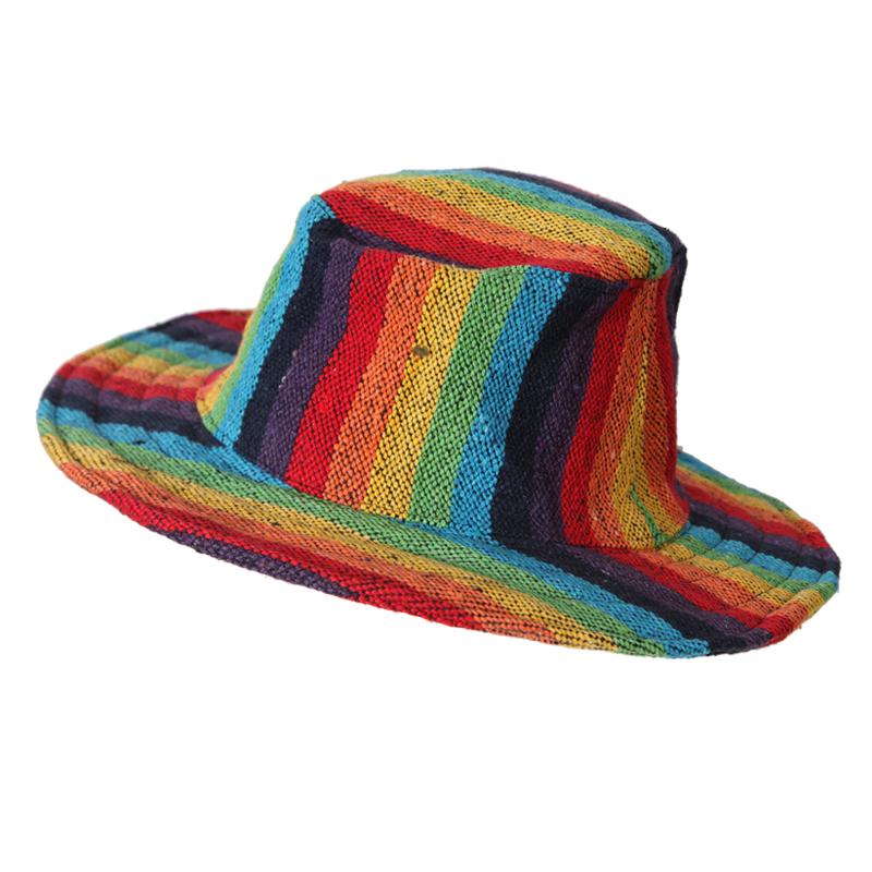 Men's Rainbow Wire Rim Hat