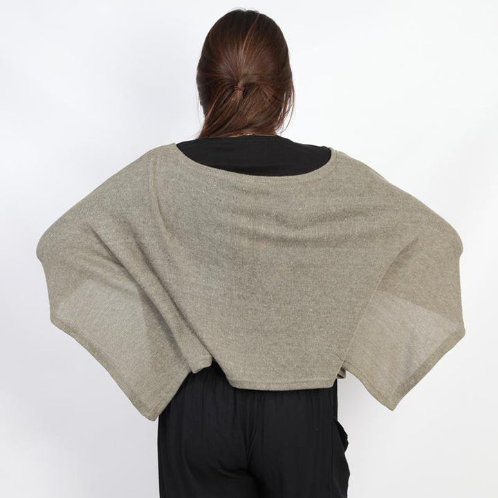 Cropped Poncho Top