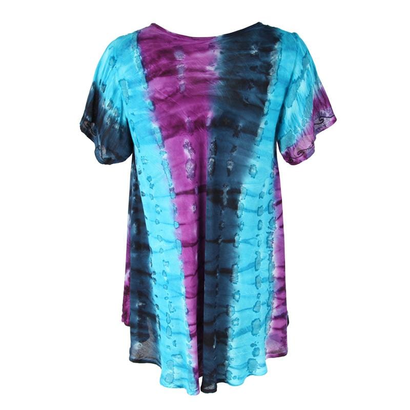 Embroidered Tie Dye Tunic