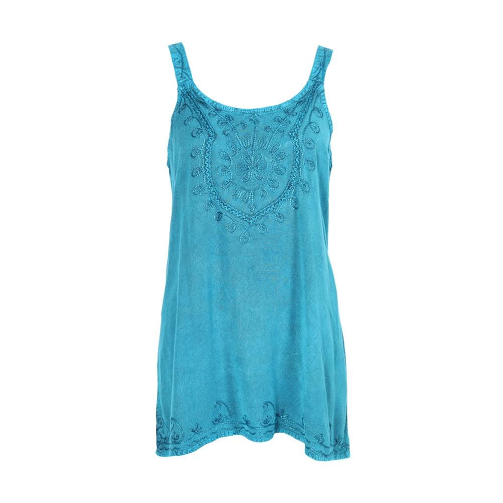 Embroidered Vest Top