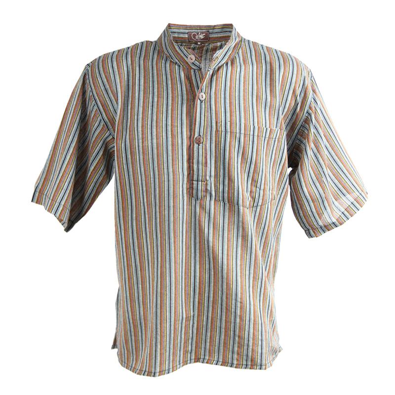 Men's Short Sleeve Grandad Shirts..