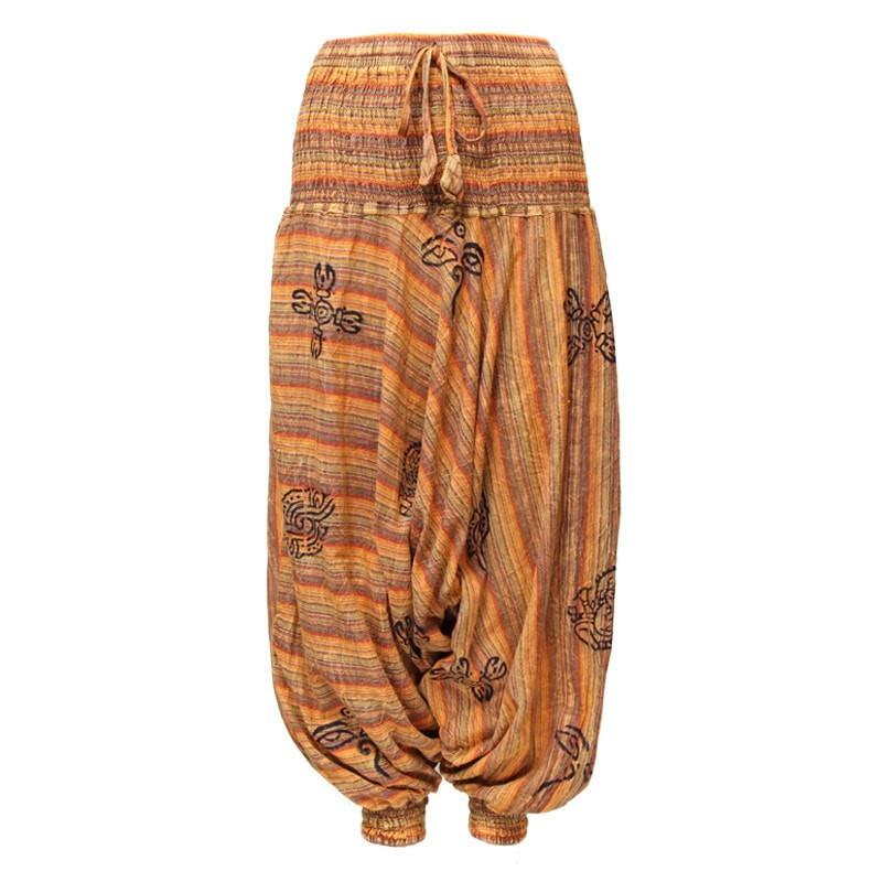 Acid Wash Drop Harem Pants..