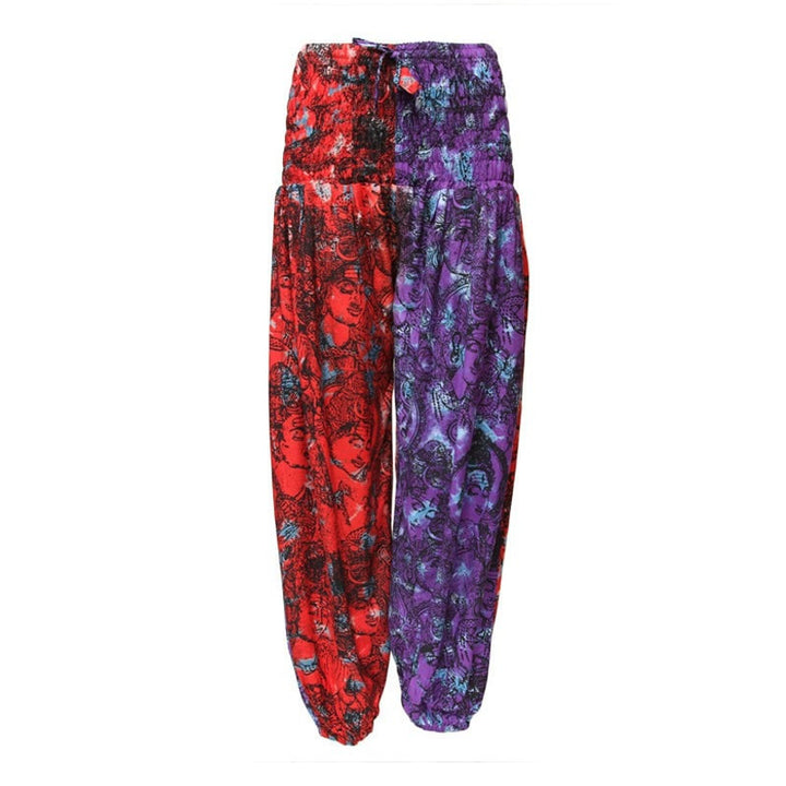 Shiva Om Print Harem Trousers