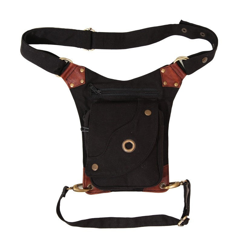 Multi Pocket Drop Leg Hip Bag