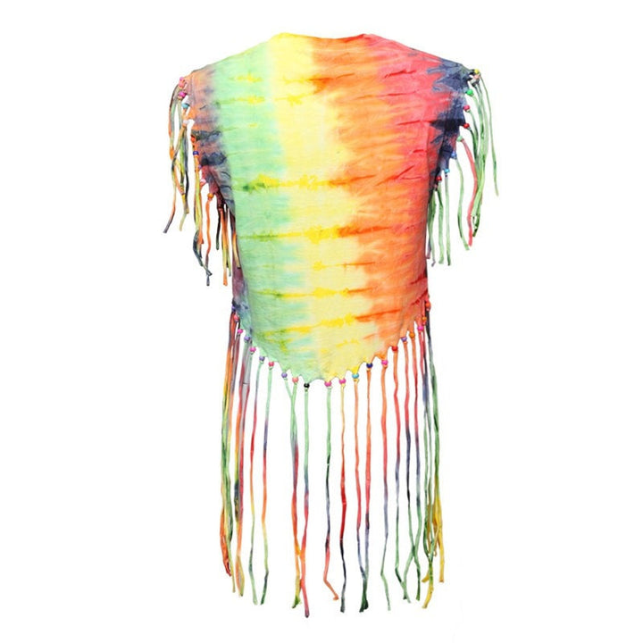 Rainbow Tie Dye Fringe T-Shirt