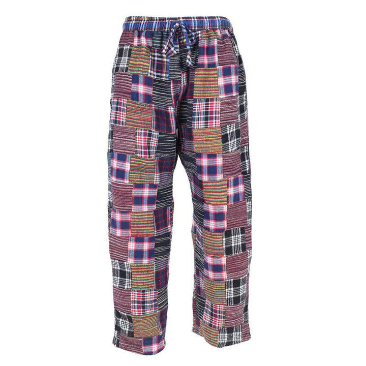 Brushed Cotton Patchwork Trousers..