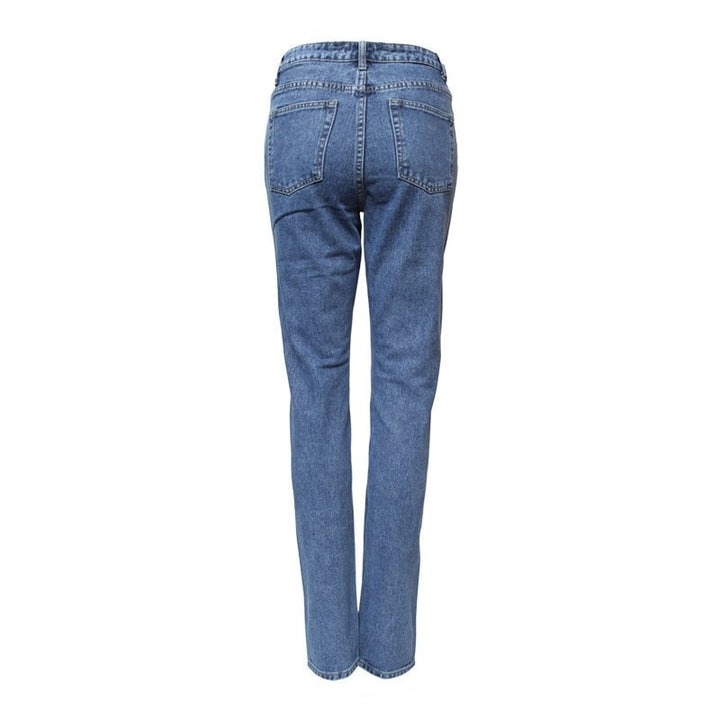 Embroidered Straight Leg Jeans