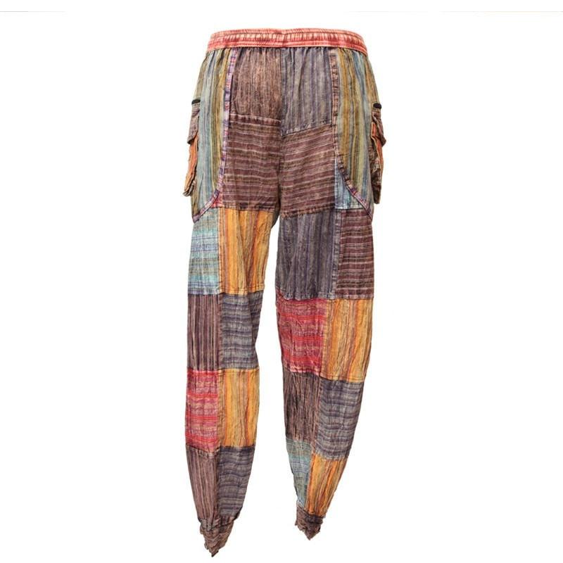 Drop Crotch Cargo Joggers In Multi