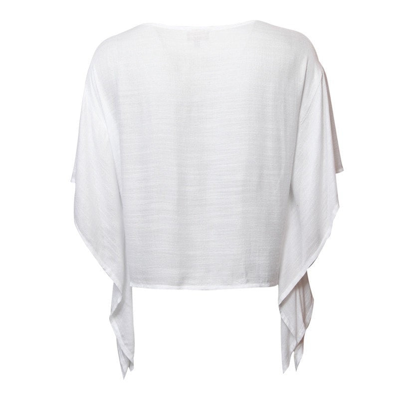 White Kaftan Beach Top