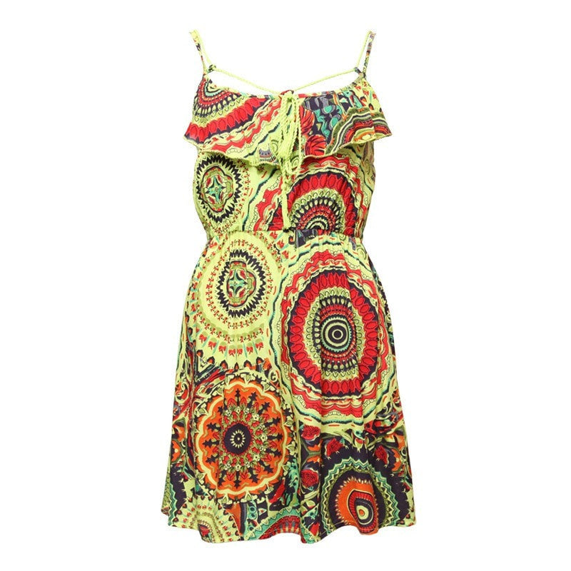 Mandala Strappy Skater Dress