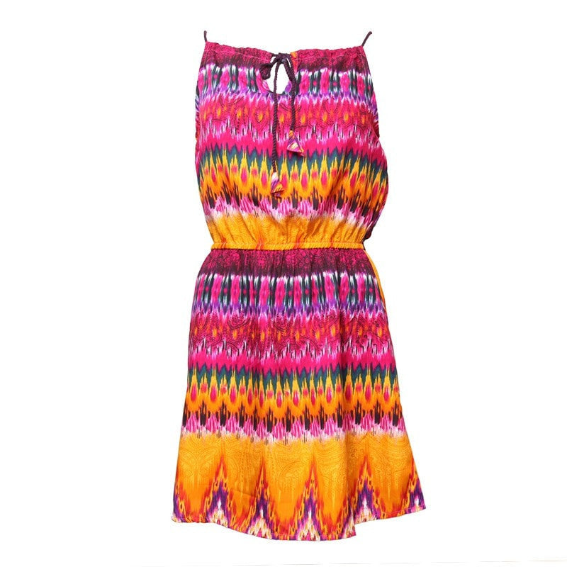 Indian Summer Halter Dress