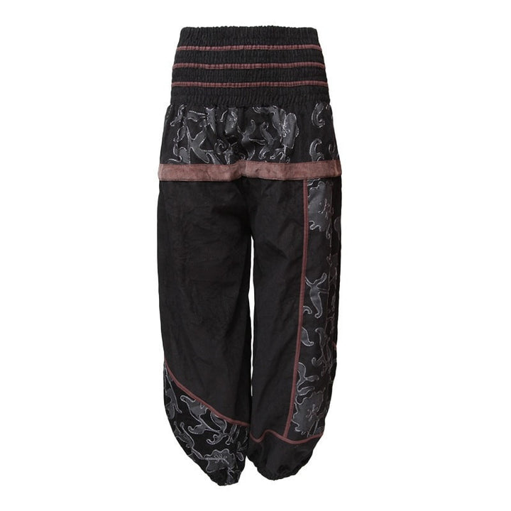 Black Cord Harem Pants