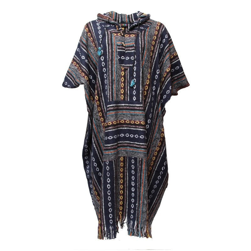 Men's Nepalese Long Poncho