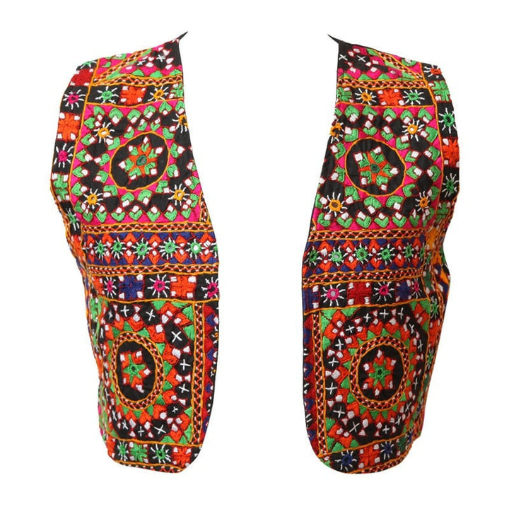 Embroidered Festival Open Waistcoat