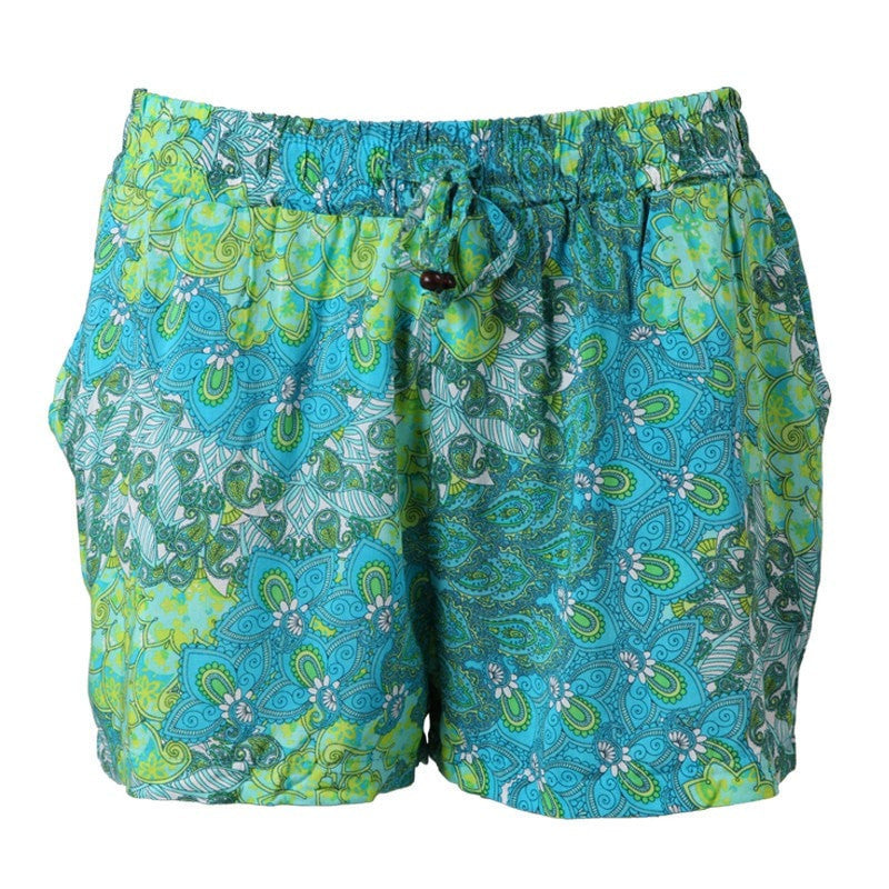 Paisley Print Shorts