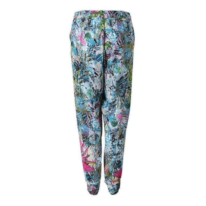 Tropical Leaf Print Joggers