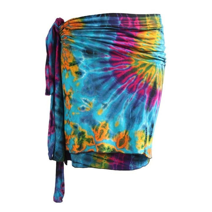 Tie Dye Jersey Wrap Skirt