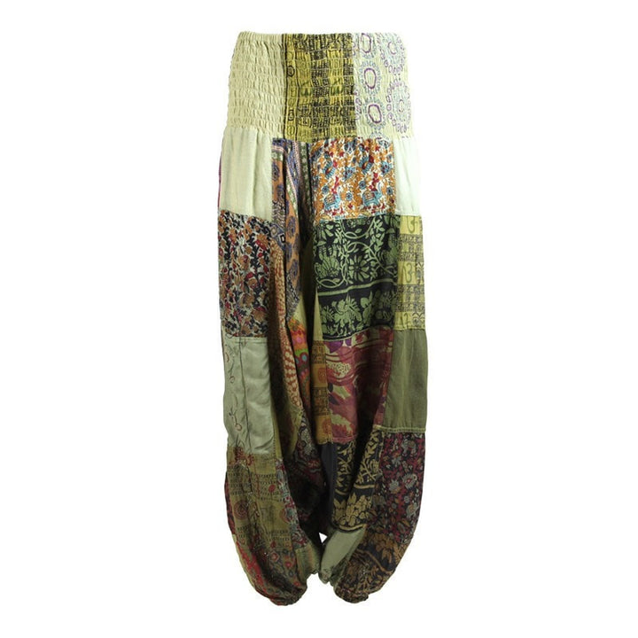 Patchwork Low Aladdin Pants