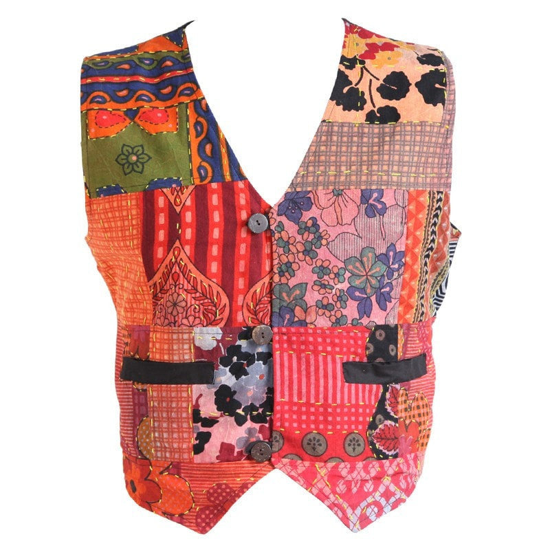 Ultimate Kantha Patchwork Waistcoat