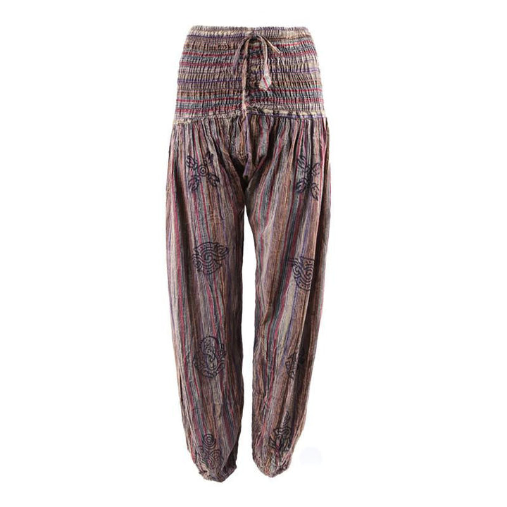 Men's Acid Wash Harem Trousers