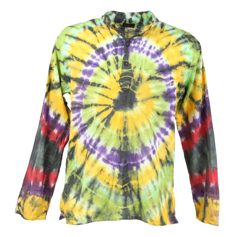 Circle Tie Dye Grandad Shirt