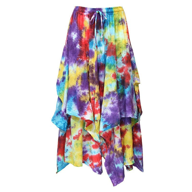 Layered Cotton Tie Dye Skirt – The Hippy Clothing Co.