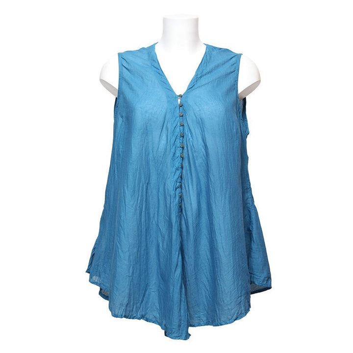 Sleeveless Longline Blouse