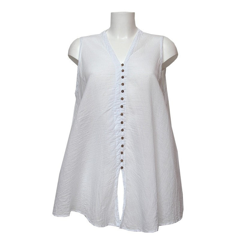 Sleeveless Longline Blouse