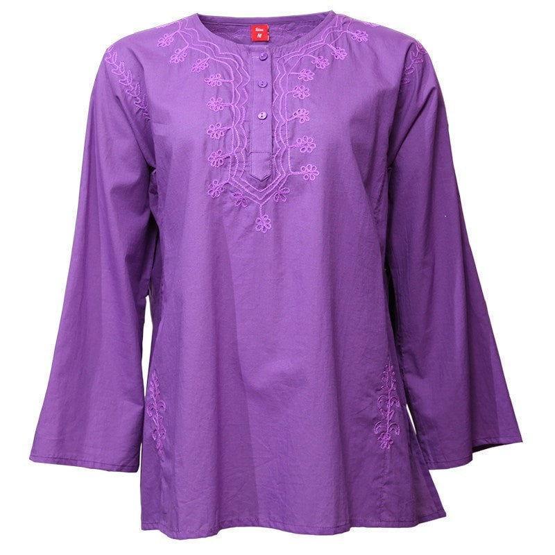 Embroidered Oversized Kurti Shirt