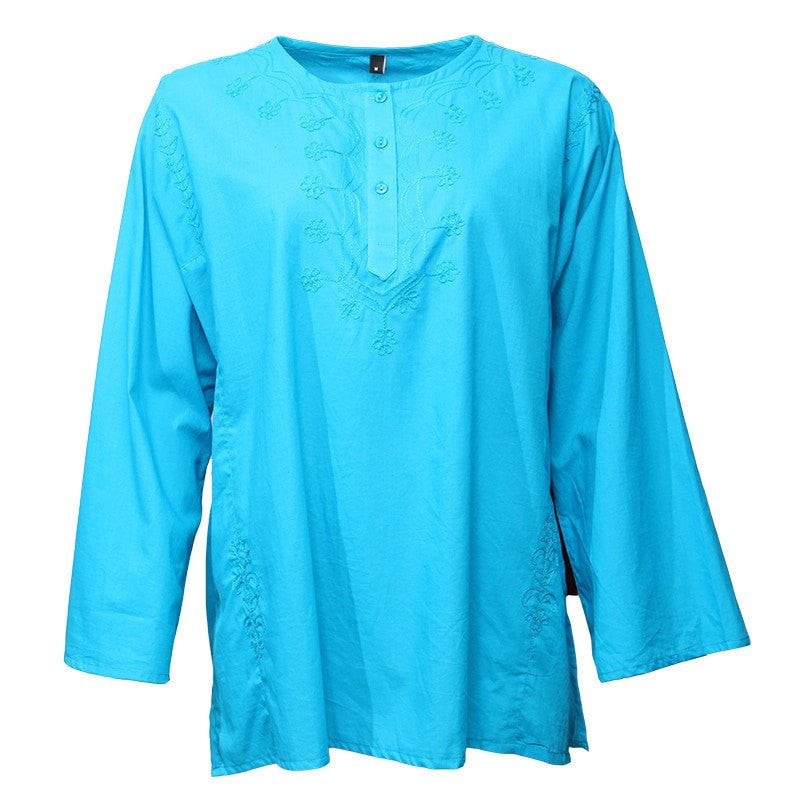 Embroidered Oversized Kurti Shirt