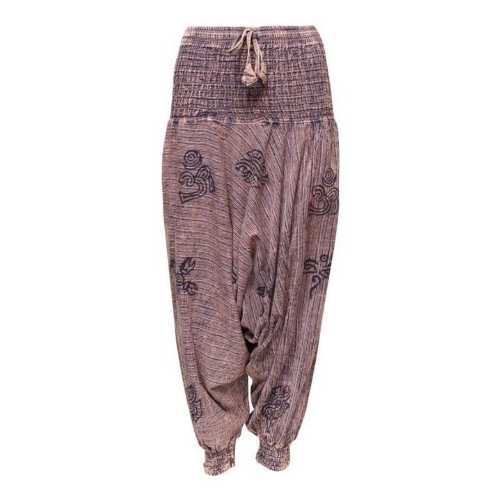 Men's Acid Wash Drop Harem Pants