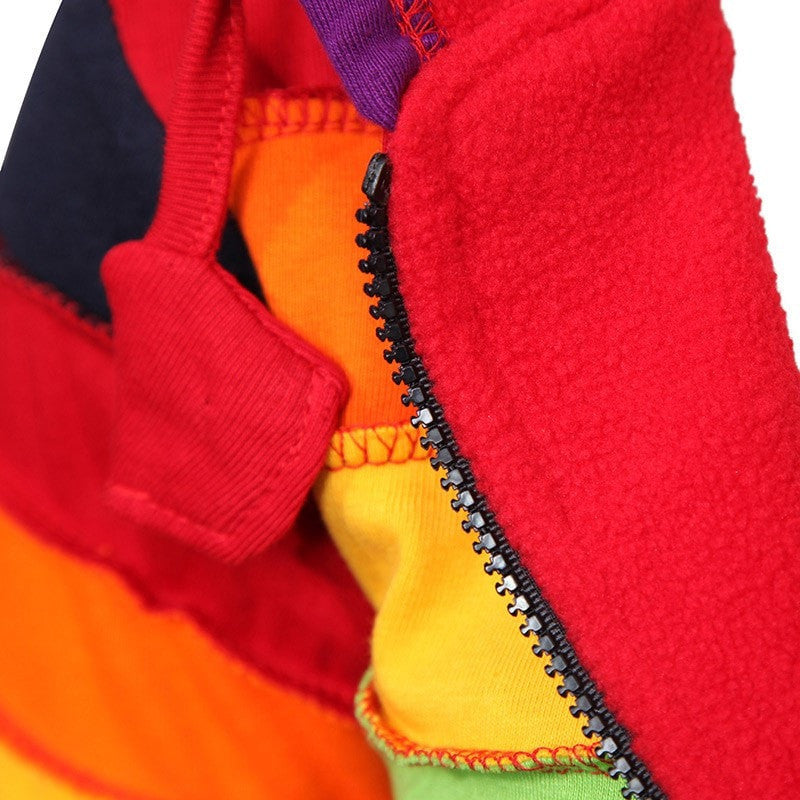 Fleece Lined Rainbow Hoodie