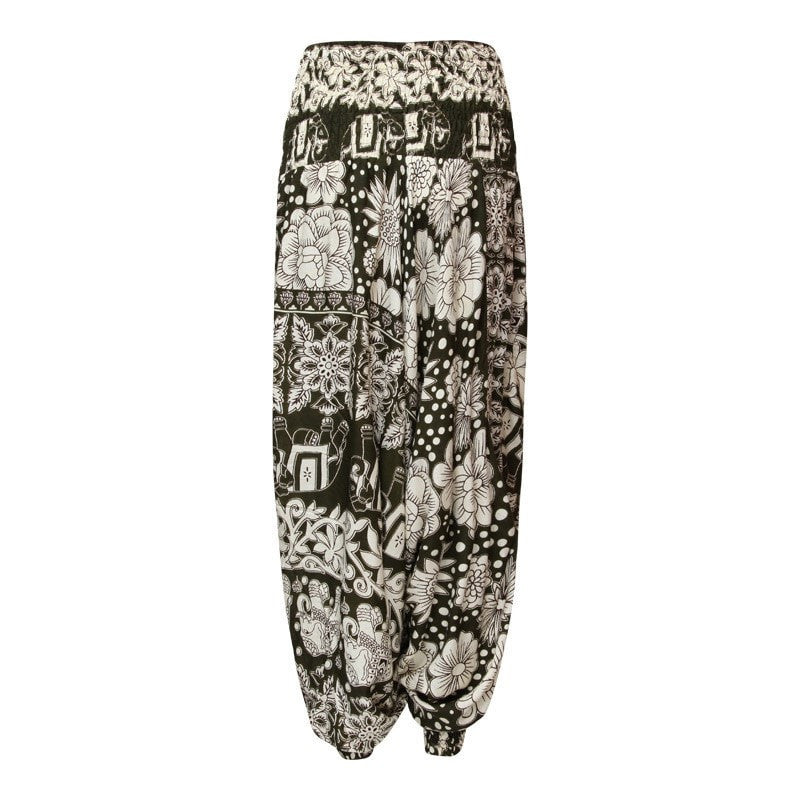 Elephant Print Thai Pants