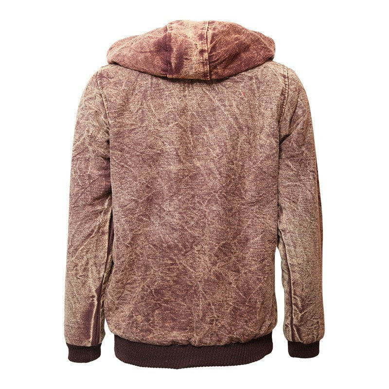 Acid Wash Fleece Lined Hoodie