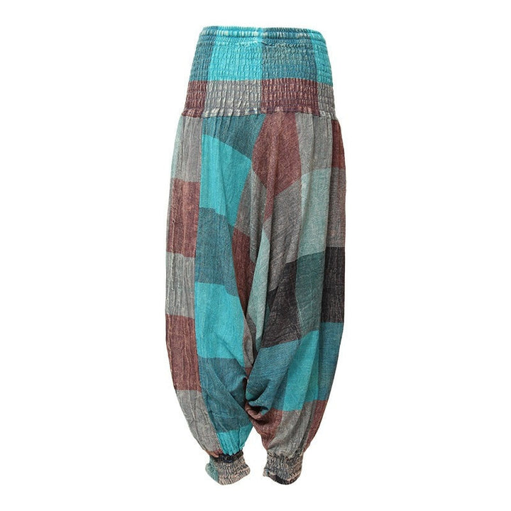 Men's Large Check Harem Pants