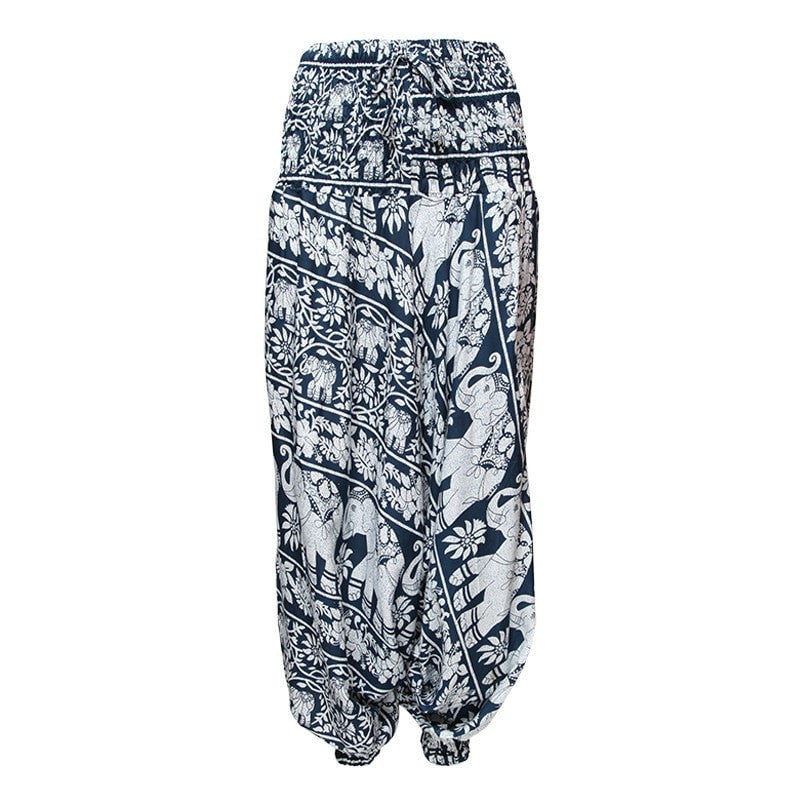 Elephant Print Thai Pants