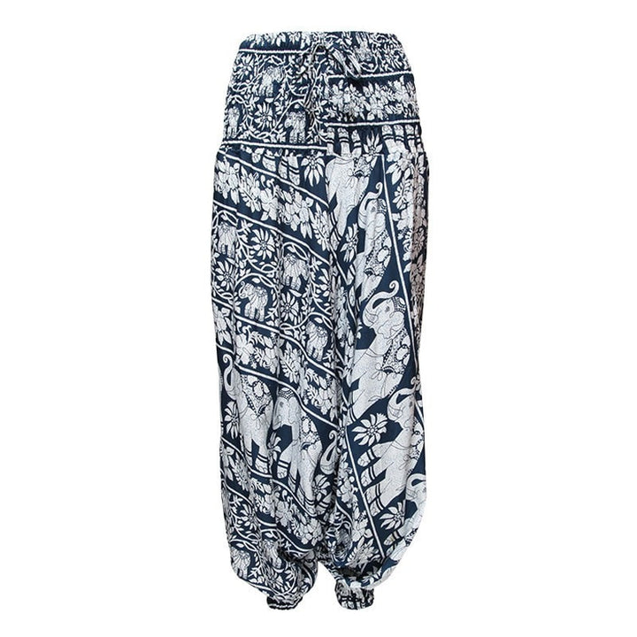 Elephant Print Thai Pants