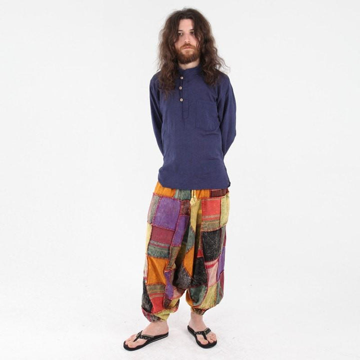 Drop Crotch Jogger Harem Pants