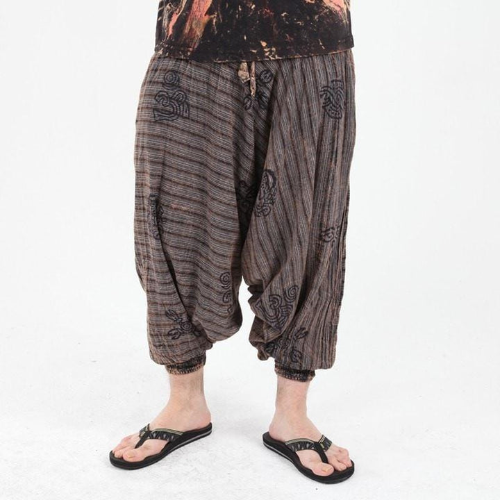 Men's Acid Wash Drop Harem Pants